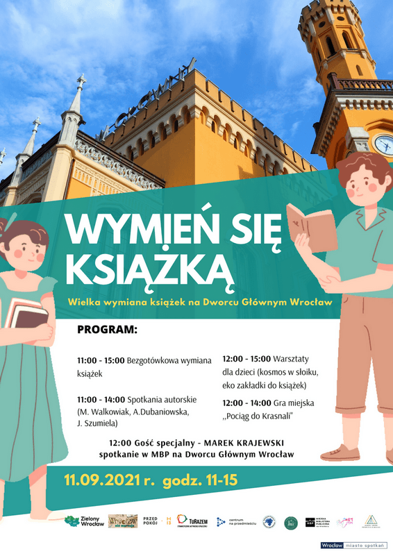 Wymień się książką - grafika o akcji - Wrocław nie marnuje
