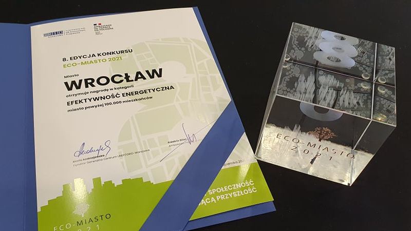 Eco-Miasto 2021 - nagroda dla Wrocławia